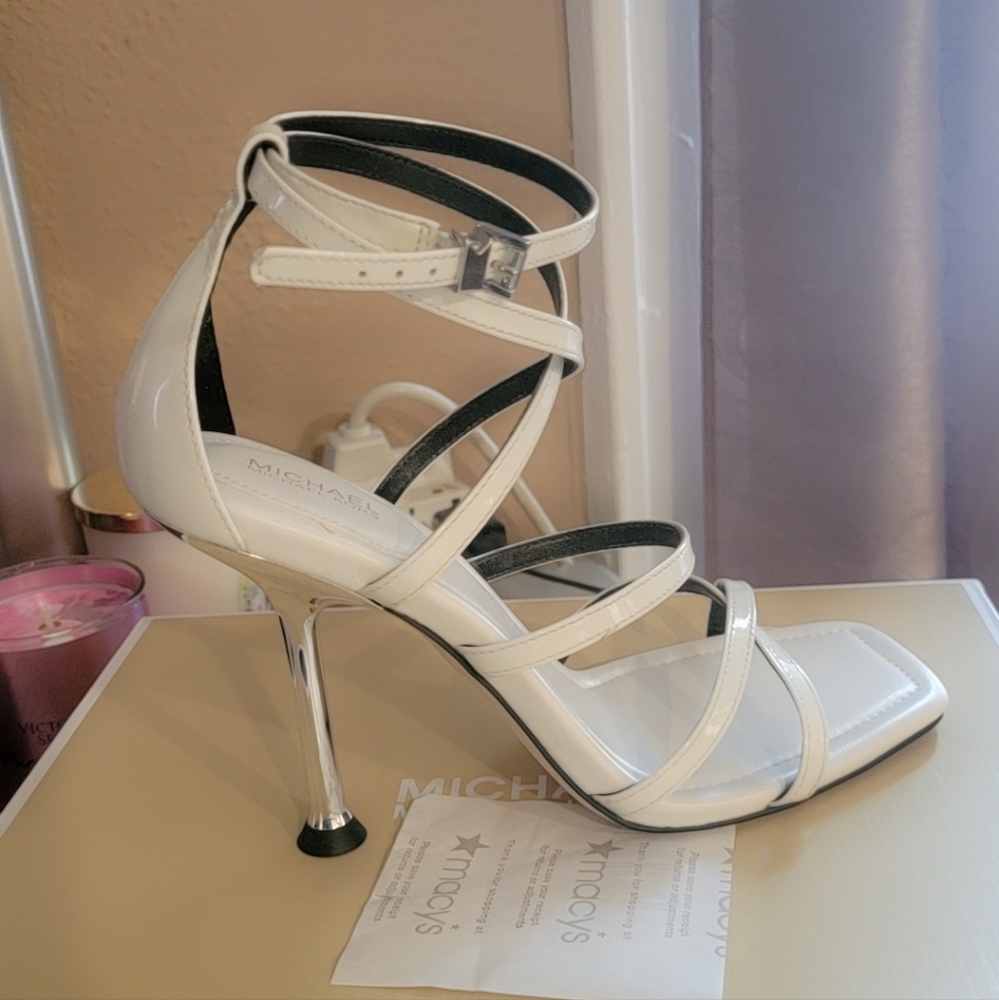 Michael Kors Cream Strappy Heels